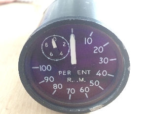 PERCENT RPM gauge
